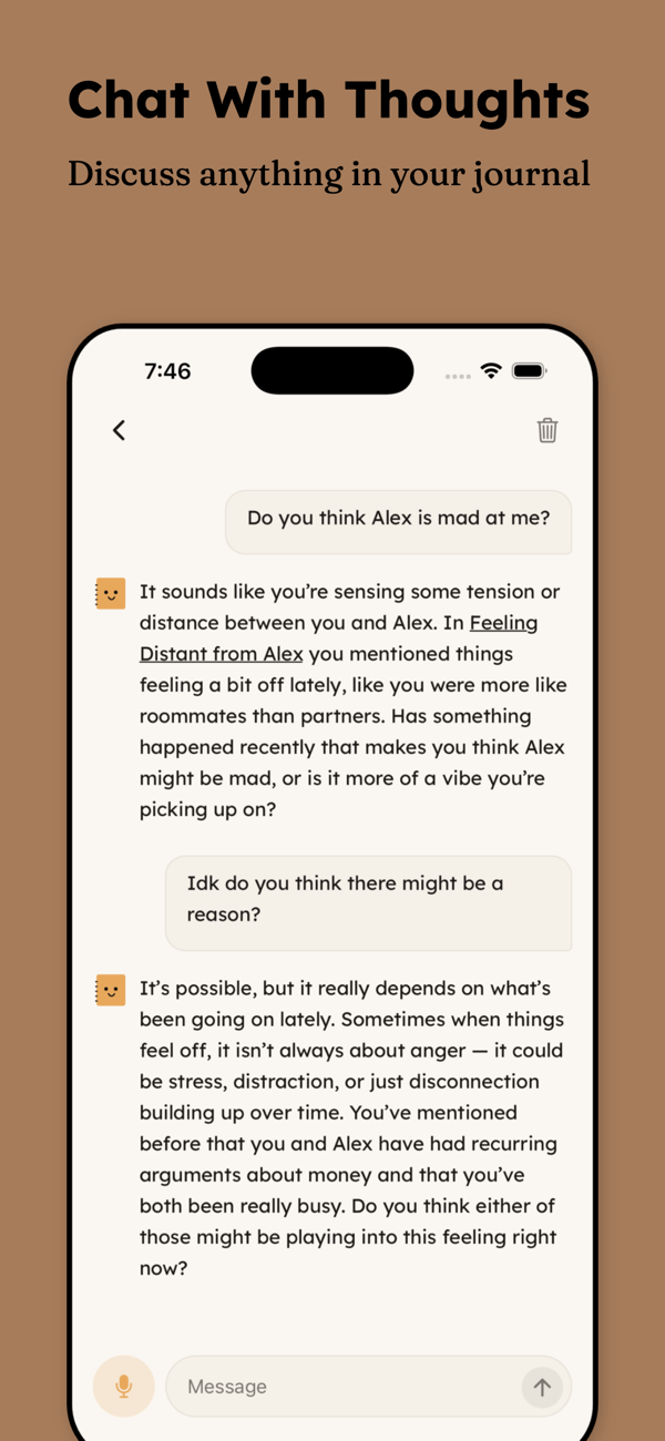 AI chat conversation