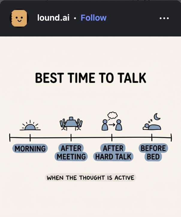 A Lound Instagram post created through the sfeed workflow